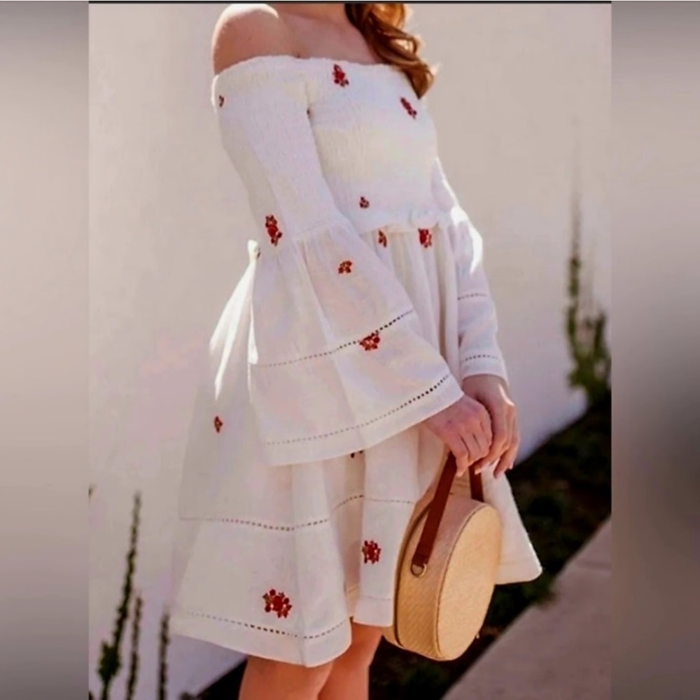 Free People Counting Daisies Mini Dress